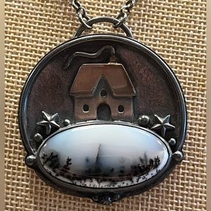 One of a kind sterling silver necklace